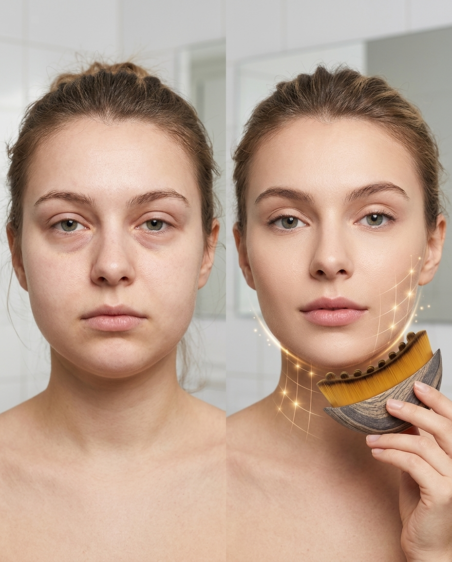 Avant après Lucyne, visage dégonflé et contour affiné